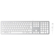 Conceptronic KAYNE02WIT Tastiera USB slim connessione USB-A USB-C layout IT colore Bianco