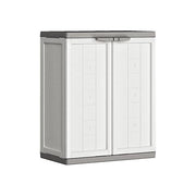 Keter Armadio da esterno in resina JOLLY Basso con 1 ripiano regolabile dimensioni 68x39x85h ideale per organizzare spazi esterni