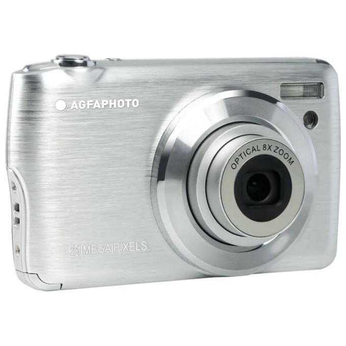 AgfaPhoto DC8200SL Compact DC8200 Fotocamera compatta 18 MP CMOS Zoom ottico 8x Display 2.7'' Video Full HD colore Argento