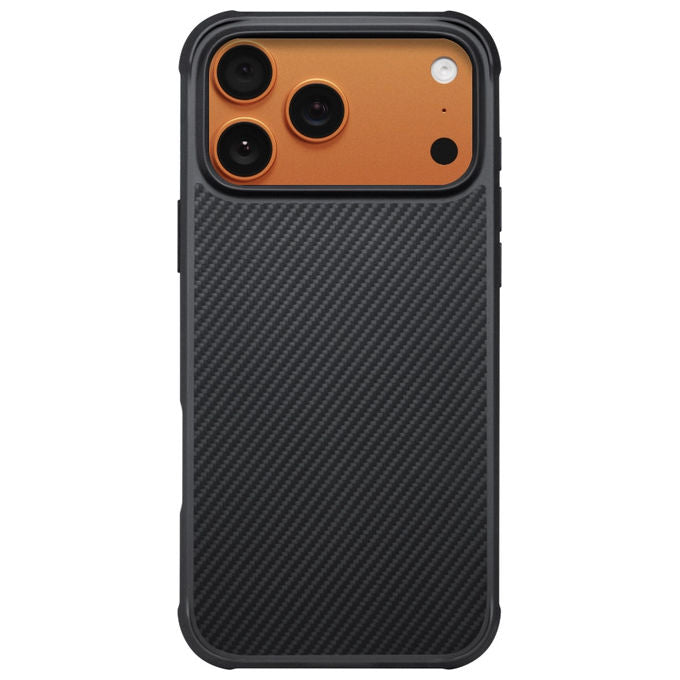 Pitaka KI1701MGP Cover per iPhone 17 Pro Compatibile con MagSafe Resistente alle Cadute e Scratch Resistant Aramide TPU colore Nero Grigio