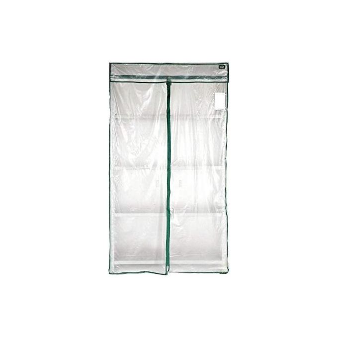 Bizzotto KIS100 Cappottina in Nylon Trasparente per Scaffale 100x40x188 cm Protezione Intemperie Cerniera