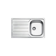 Glem Gas L1G86XD3 Lavello ad incasso Rettangolare 1 ciotola Acciaio inox con Scolapiatti colore Acciaio inox