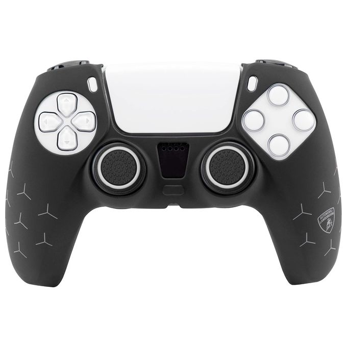 Lamborghini LAGAAC04 Cover Silicone e Thumb Grips per Controller PlayStation 5 colore Nero