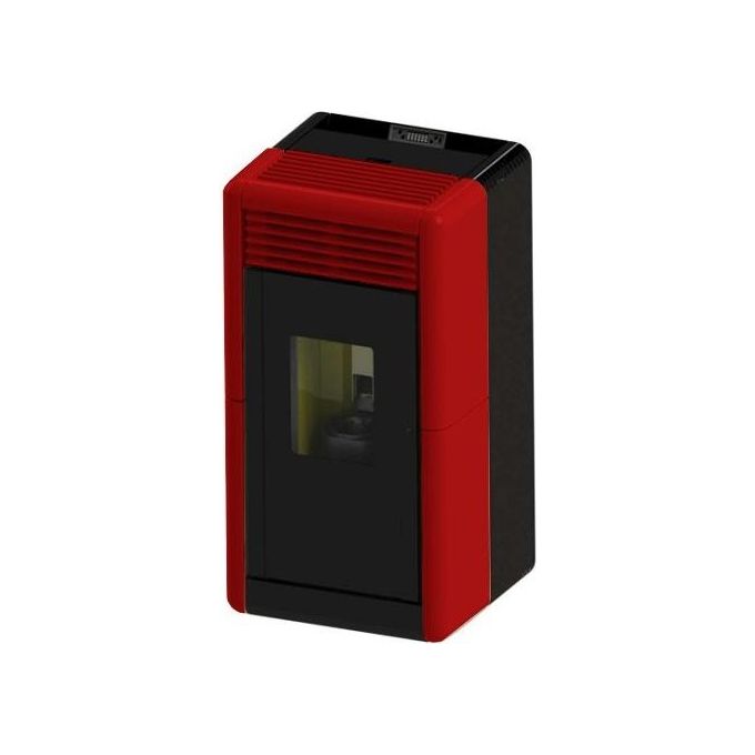 COLA LA2LF30Y CALLA Stufa a pellet canalizzabile con pulizia automatica e telecomando colore Bordeaux