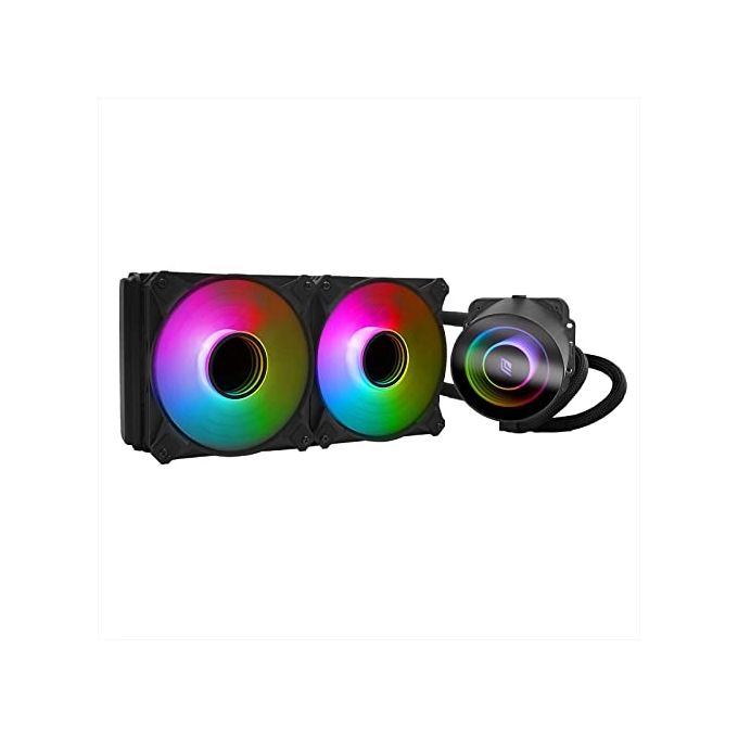 Noua LC0422-TP240 Siberus Pro Dissipatore a Liquido CPU 2 Ventole 120 mm PWM ARGB TDP 220W colore Nero