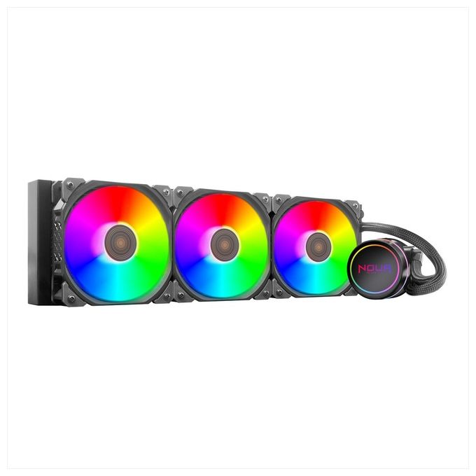 Noua BR360 Boris Dissipatore a Liquido CPU TDP 320W 3 Ventole 120mm PWM ARGB connessione 5V 3-pin colore Nero