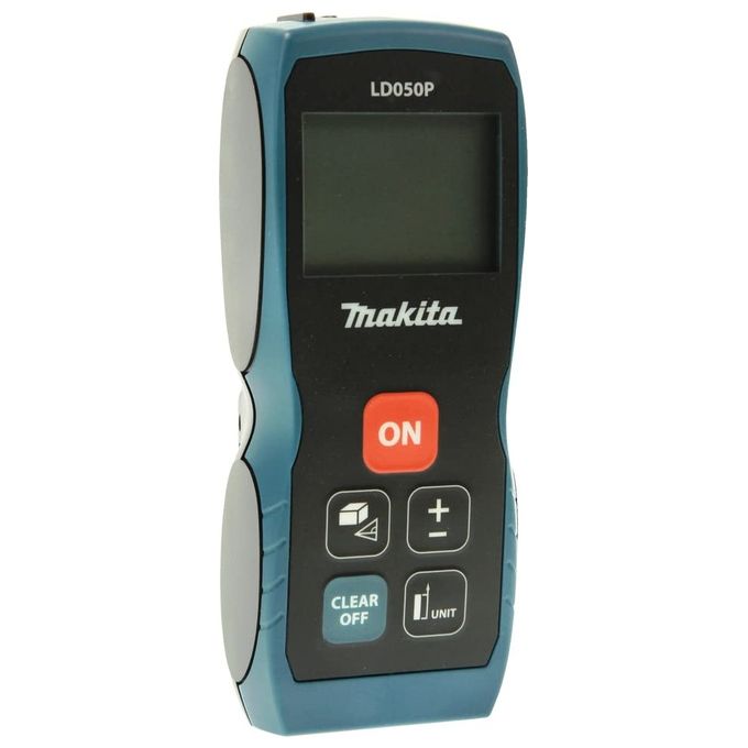 Makita LD050P Misuratore Laser 50 m Precisione ±2 mm IP54 Classe 2 Display 3 Righe Retroilluminato colore Nero