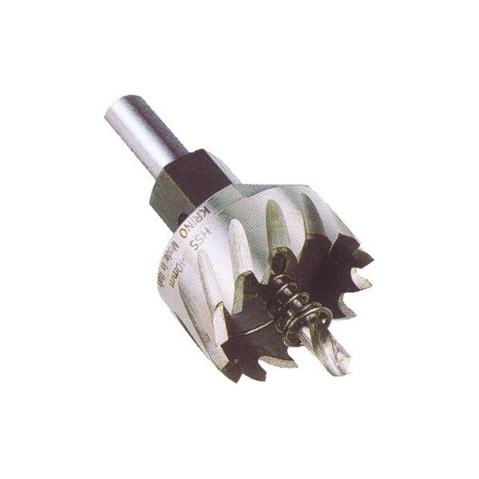 Glooke Selected Fresa Perforatrice a Tazza HSS mm 45 in Acciaio M2 con Punta Pilota e Gambo per Trapano Manuale o a Colonna colore Nero
