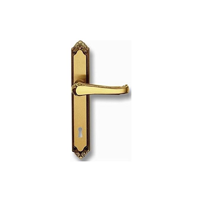 Ghidini 394088506 Lady Maniglia per Porta Placca Yale 240x37 mm Ferro 8x85 Ottone colore Fumé