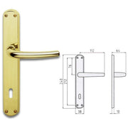 Milena 744087008 Q8X70 Maniglia senza rosetta Fissaggio a vite passante Diametro pomello 70 mm Passo fissaggio 58 mm colore Ottone Satinato
