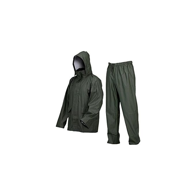 Issaline 209 LLUVIA Completo Impermeabile Giacca e Pantalone Poliestere EN340 Taglia M colore Verde