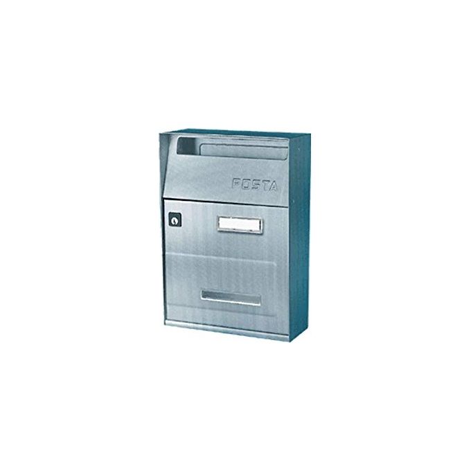 Alubox 47252 Effe F1 Cassetta Postale per Esterno Inox senza Tetto 30.5x21x9.5 cm