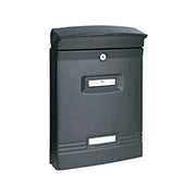 Alubox 47279 Ibiza Cassetta Postale in Alluminio Pressofuso per Esterno Formato Rivista Apertura Frontale colore Grigio Ghisa