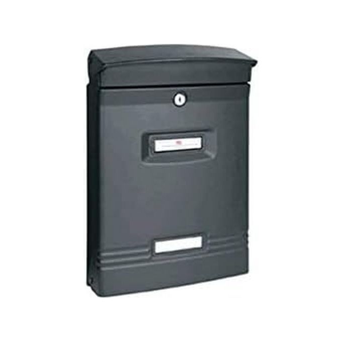 Alubox 47279 Ibiza Cassetta Postale in Alluminio Pressofuso per Esterno Formato Rivista Apertura Frontale colore Grigio Ghisa