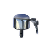 Yale Y1700181 Lucchetto a Campana Bloccaserranda Corpo Zama Corazza Acciaio Inox Cilindro Ottone 3 Chiavi Senza Accessori