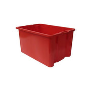 Mobil Plastic 131-65 Cassa Chiusa Sovrapponibile per Alimenti HDPE 65 L colore Arancio
