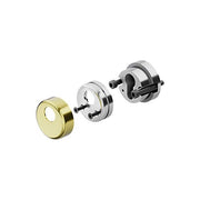 Disec 95712 CD2000 Universale Controdef Contropiastra per Cilindro Europeo Borchie di Sicurezza colore Bronzo