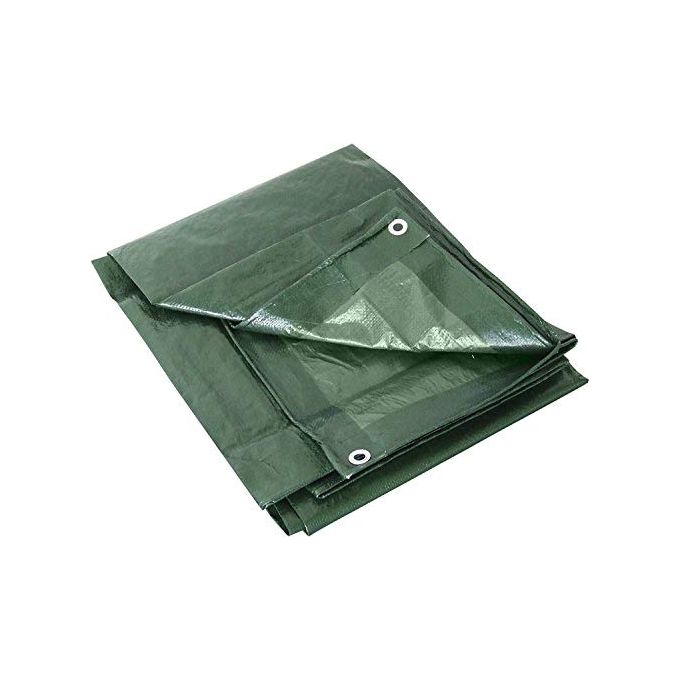 Labor 6X8 Telone Occhiellato in Polietilene 180 gr-mq Impermeabile Antistrappo con Occhielli in Metallo Rinforzati colore Verde