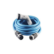 FITT 1006823 IKON Tubo Acqua da Giardino Estensibile 25 m con Pistola Multigetto e Raccordi a Scatto colore Azzurro