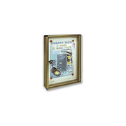 Alubox 1007632 Bacheca Porta Avvisi in Alluminio Verniciato Argento con Fondo Magnetico per 4-5 Fogli A4 colore Argento