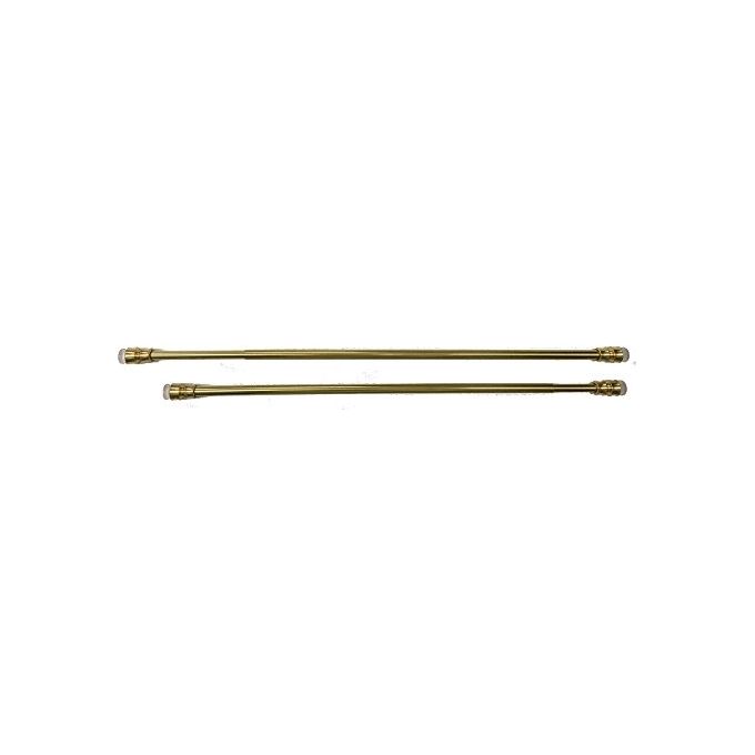 Emmebi Sesamo Astine a Molla per Tende Bris Bris 30-40 cm coppia ottone colore Lucido