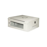 Link LK1904UL Serie Light Armadio Rack 19'' 4U da parete porta vetro 30 Kg ripiano incluso colore Grigio