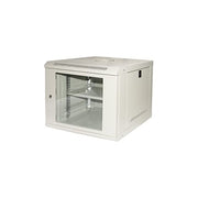 Link LK1909UL Serie Light Armadio Rack 19'' 9U a Parete Porta Vetro Temprato 30 Kg Ripiano Incluso colore Grigio