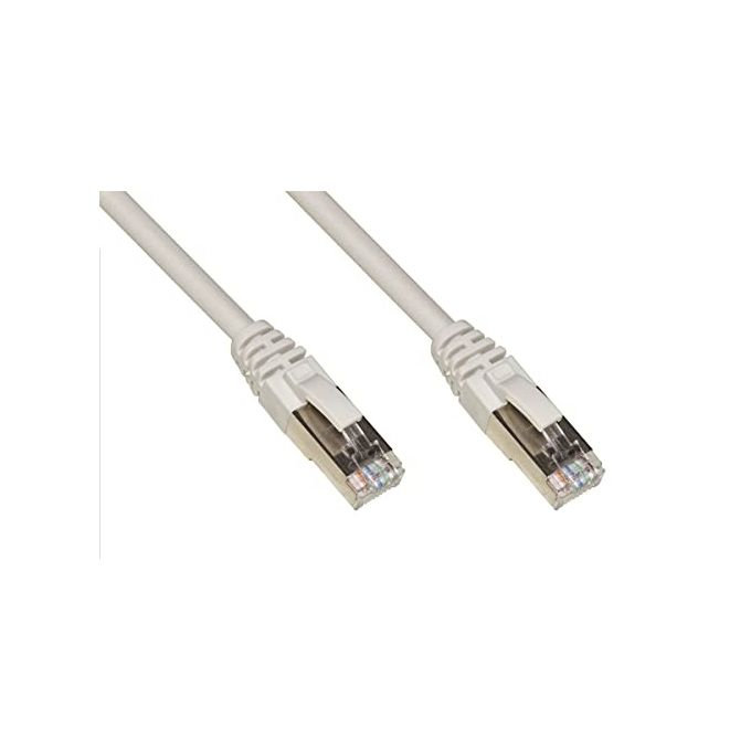 Link LK6F010 Cavo di Rete Patch Cat.6 F-UTP Schermato RJ45 8 Poli 1 m colore Grigio