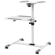 Link LKBR25 Carrello Supporto Proiettore e Laptop 2 Ripiani Altezza Regolabile 850-1100 mm Portata 10 Kg Ruote Bloccabili