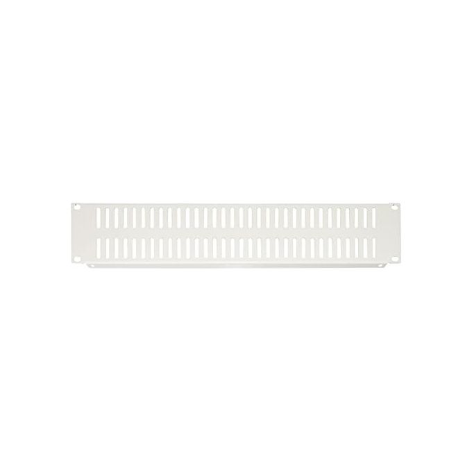 Link LKCOP2UV Pannello Cieco Ventilato 2U per Armadi Rack 19'' in Acciaio con Griglie di Ventilazione Viti Incluse colore Grigio
