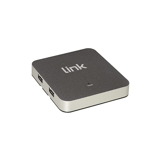 Link LKHUB034 Hub USB 4 Porte USB 3.0 Superspeed 5 Gbps con Alimentatore 12V 2A Cavo 90 cm