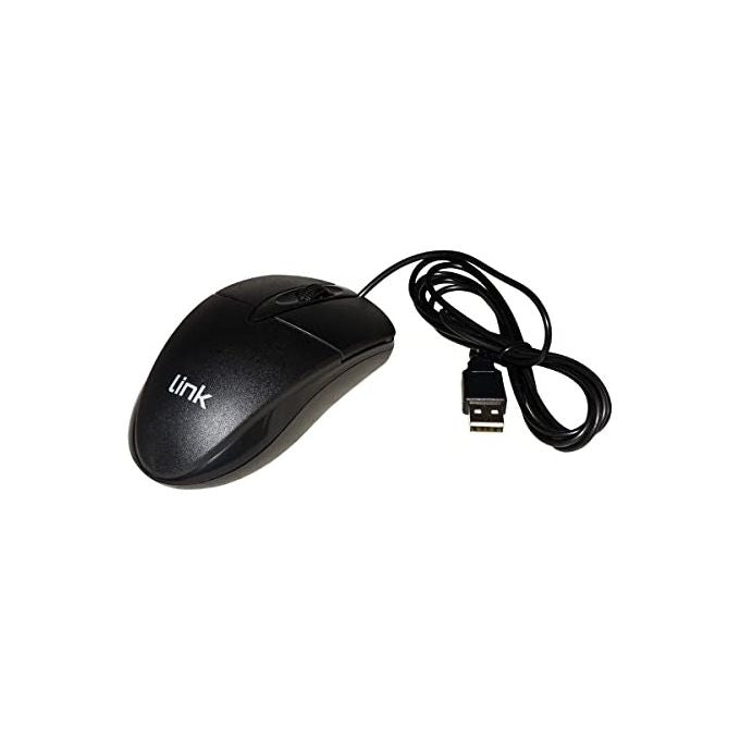 Link LKMOS35 Mouse Ottico USB 3 Tasti 1200 DPI PlugandPlay compatibile Windows Linux Mac colore Nero