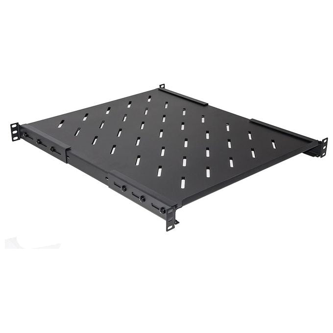 Link LKRIP720N Ripiano Fisso per Armadio Rack 19'' 1U Universale Allungabile 720mm 4 Agganci Portata 50 Kg colore Nero
