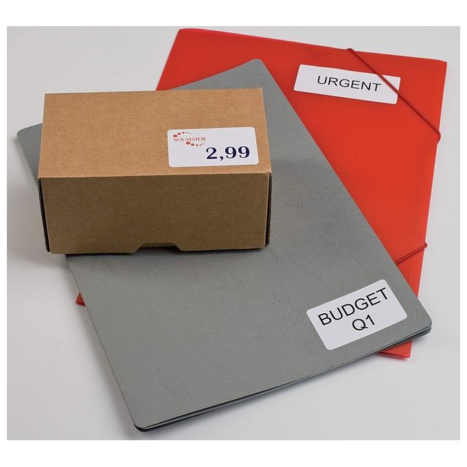 Megastar LP4MS-200142 Etichette Adesive Multiuso 200x142mm 2 per foglio 100 fogli 200 etichette Laser Inkjet FSC colore Bianco