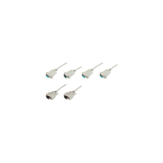 Digitus Cavo Prolunga 9 Poli Pin-To-Pin (Modem Cable) Maschio-Femmina Mt.10 Custodie Pressofuse (Ak 180 10M)