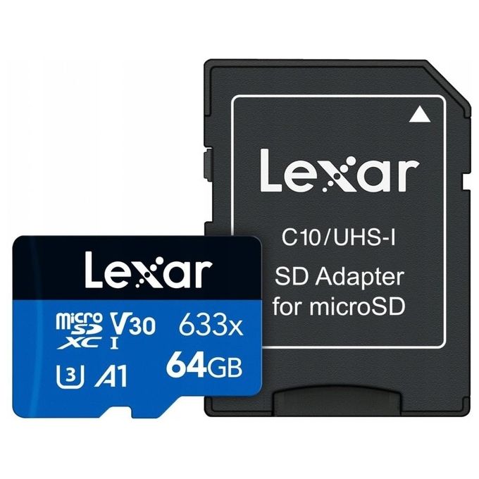 Lexar 633x 64Gb MicroSDXC UHS-I Classe 10