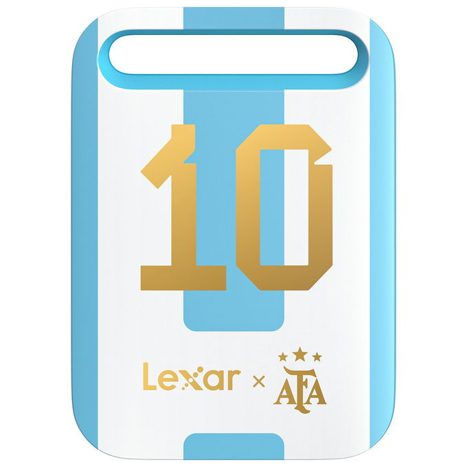 Lexar LSL260X512G-BNXNG SL260 SSD Portatile Esterno 512 GB USB-C Fino a 550 MB-s di Lettura colore Bianco e Blu