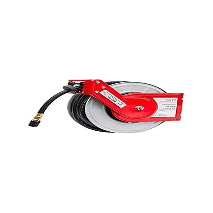 HOLZMAN H050400007 LSR15HQ Avvolgitubo per Aria Compressa 15+1 m 10 bar Montaggio a Parete e Soffitto Corpo in Metallo colore Nero