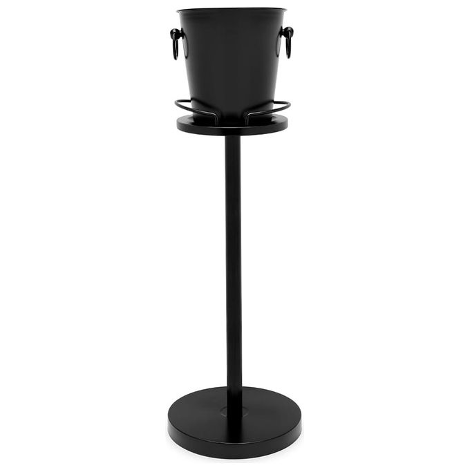 Leopold Vienna LV213004 Standaard Supporto per Secchi Frigo in Acciaio Inox 304 67 cm colore Nero