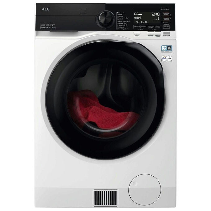 AEG LWR9C16BAY Serie 9000 Lavasciuga ÖKOKombi AbsoluteCare 10-6 Kg 1600 rpm Classe B Pompa di Calore Wi-Fi (87x60x64 cm) colore Bianco