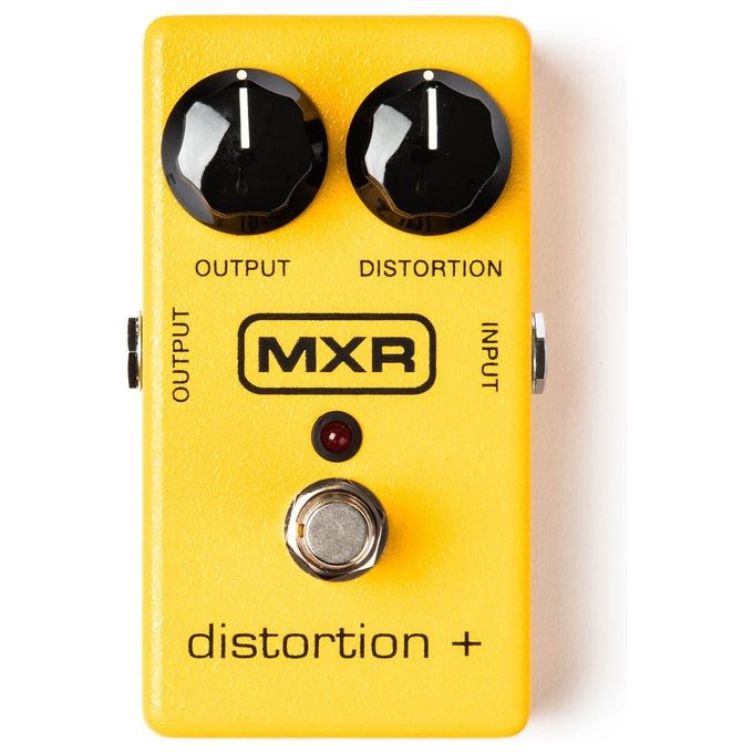 MXR M104 Distortion+ Pedale Distorsore Analogico per Chitarra True Bypass Alimentazione 9V colore Giallo