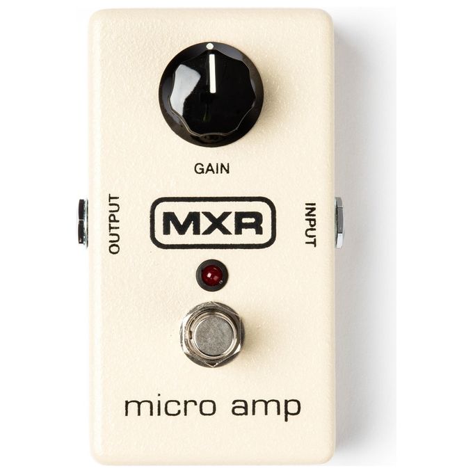 MXR M133 Micro Amp Pedale Booster Analogico per Chitarra Gain fino a +26 dB colore Beige