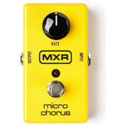 MXR M148 Micro Chorus Pedale Chorus Analogico con Controllo Rate True Bypass Alimentazione 9 Volt DC Dimensioni Ridotte colore Giallo