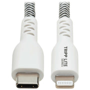 TRIPP LITE M102-003-HD Eaton Tripp Lite Series Heavy-Duty Cavo USB-C a Lightning Certificato MFI 0 91 m colore Nero Bianco
