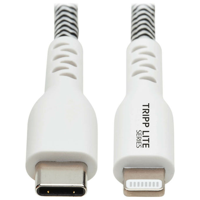 TRIPP LITE M102-003-HD Eaton Tripp Lite Series Heavy-Duty Cavo USB-C a Lightning Certificato MFI 0 91 m colore Nero Bianco