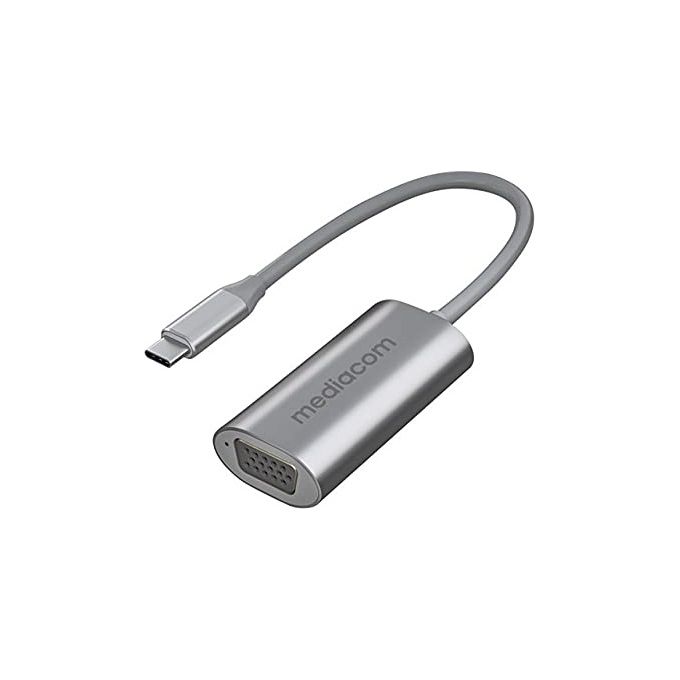 Mediacom MD-C307 Convertitore da Usb-C a Vga Alluminio