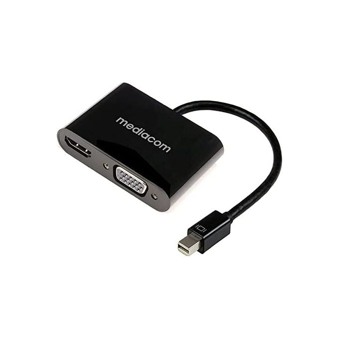 Mediacom MD-M200 Adattatore Mini DisplayPort a Hdmi Plus Vga
