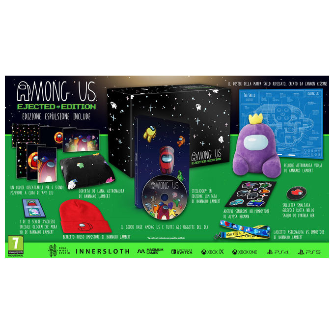 Maximum Games 131503 Among Us - Ejected Edition Gioco PlayStation 4 Edizione Limitata con Contenuti Fisici e Digitali colore Nero