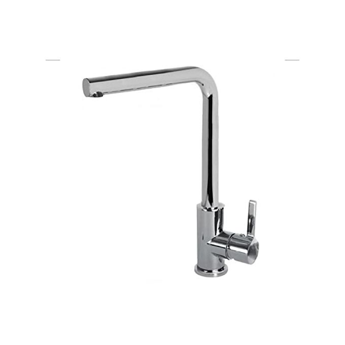 Elleci MIKS01CR S01 Miscelatore Cucina Monocomando Canna Alta 31,5 cm Girevole 360° colore Cromo