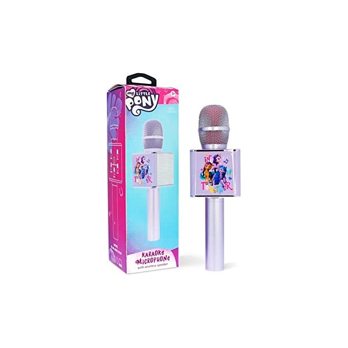 Oceania Trading MP0951 My Little Pony Microfono Karaoke Portatile Bluetooth 5.0 con Altoparlante 3W x 2 Autonomia 5 ore colore Viola